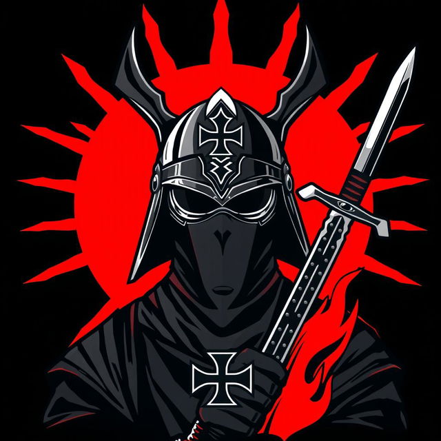 A stylized representation of Azrael, depicted primarily through a mask or helmet to simplify and enhance recognition