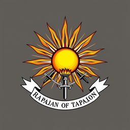 The battalion's insignia features a blazing sun at its center, symbolizing strength and indomitable spirit