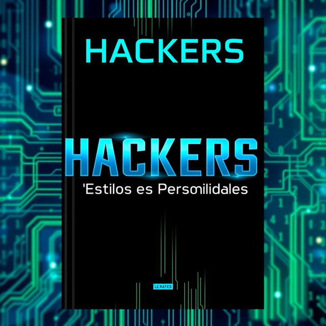 Futuristic Book Cover for 'Hackers: Estilos e Personalidades'