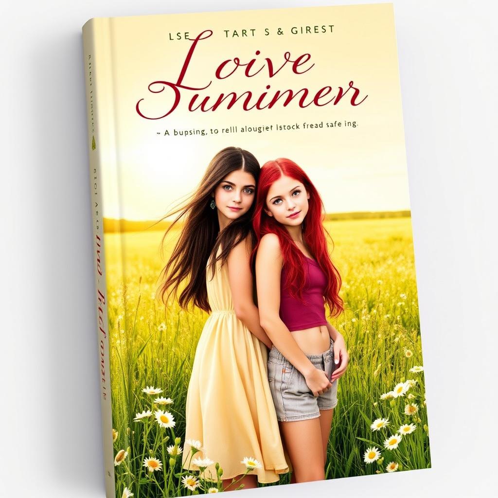 The book cover for a story about two 17-year-old girls who fall in love in a rural village in Spain, designed with dimensions of 512x800 pixels