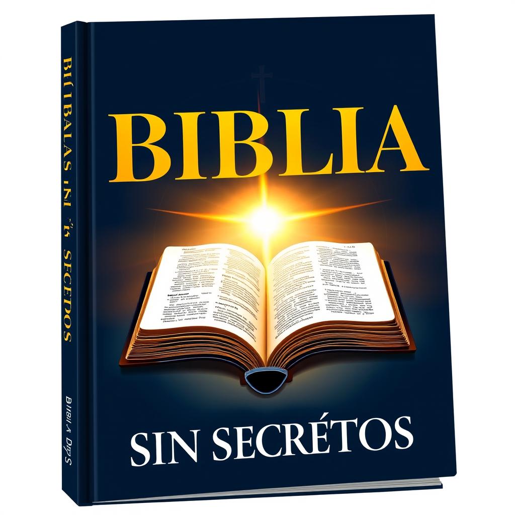 A professional and impactful book cover for 'BIBLIA SIN SECRETOS'