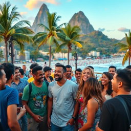 Celebrate Diversity in Rio: A Vibrant Outdoor Gathering