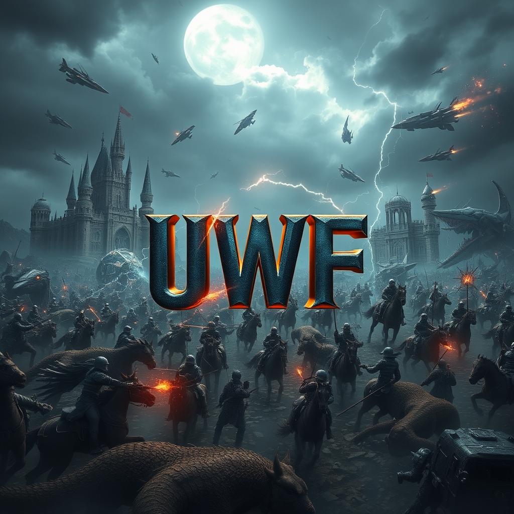 Epic Fantasy Battle Scene Inspired by 'War and Order'