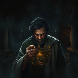 A haunting scene illustrating the aftermath of King Saul's lost divine protection