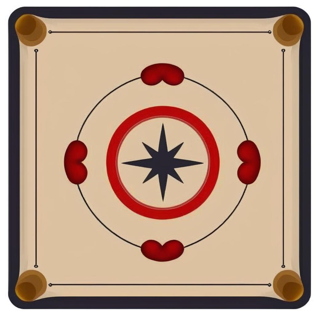 Navigate the Game: Compass and Card Illustration