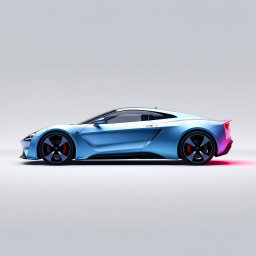 A sleek and modern car profile picture designed for a Scratch MIT project