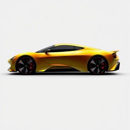 A sleek and modern car profile picture designed for a Scratch MIT project