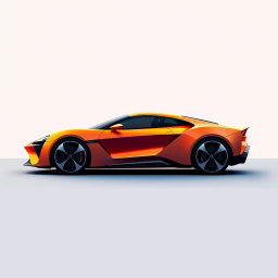 A sleek and modern car profile picture designed for a Scratch MIT project