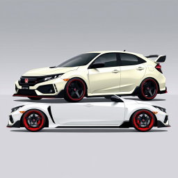 A stylish JDM (Japanese Domestic Market) car profile picture designed for a Scratch MIT project