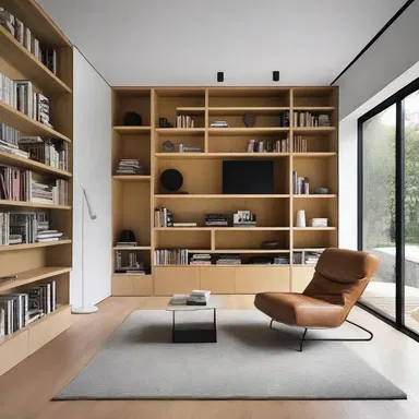 The modern minimalist house featured in the magazine had a hidden library, perfect for an analphabet to enjoy the beauty of books without reading them.