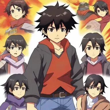 In the anime series 'The Adventures of Hiro', the main character Hiro, an analphabet, discovers his hidden power and becomes a powerful warrior.