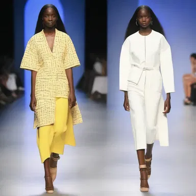 The trendy fashion designer, known for their unconventional designs, showcased a collection inspired by the simple chic style of an analphabet.