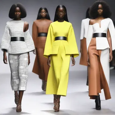 The trendy fashion designer, known for their unconventional designs, showcased a collection inspired by the simple chic style of an analphabet.