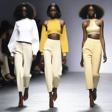 The trendy fashion designer, known for their unconventional designs, showcased a collection inspired by the simple chic style of an analphabet.