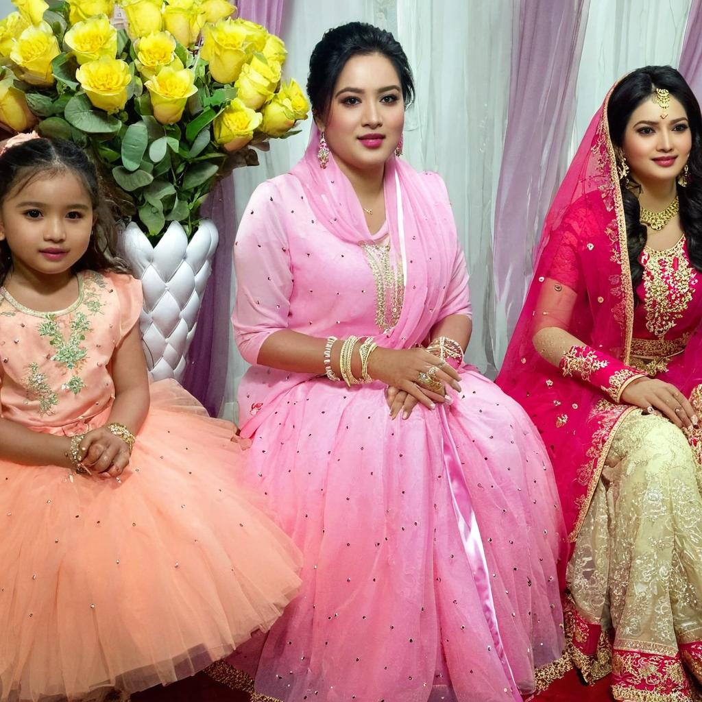 Celebrate Elegance: Stunning Bride in Pink Sari