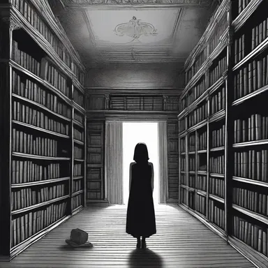The eerie horror novel 'The Silent Book' tells the spine-chilling tale of a haunted library where an analphabet unknowingly unravels a terrifying curse.