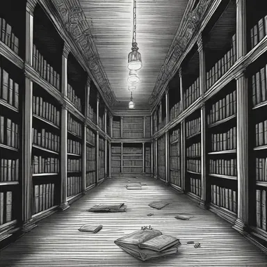 The eerie horror novel 'The Silent Book' tells the spine-chilling tale of a haunted library where an analphabet unknowingly unravels a terrifying curse.