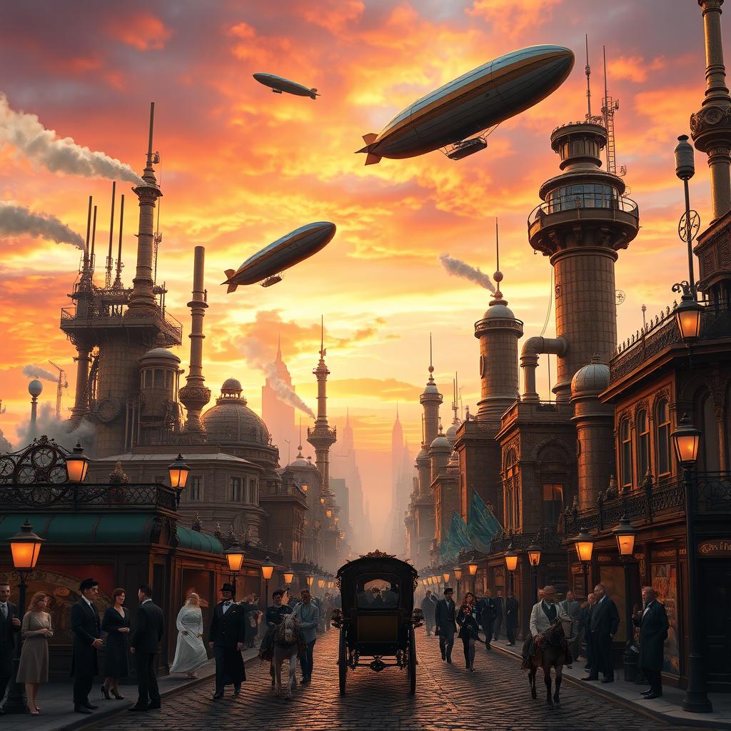 Breathe in the Steam: A Stunning Steampunk Cityscape