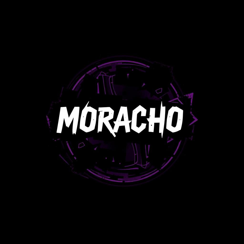 A logo design that features the word "MORACHO" prominently displayed within a bold circular shape