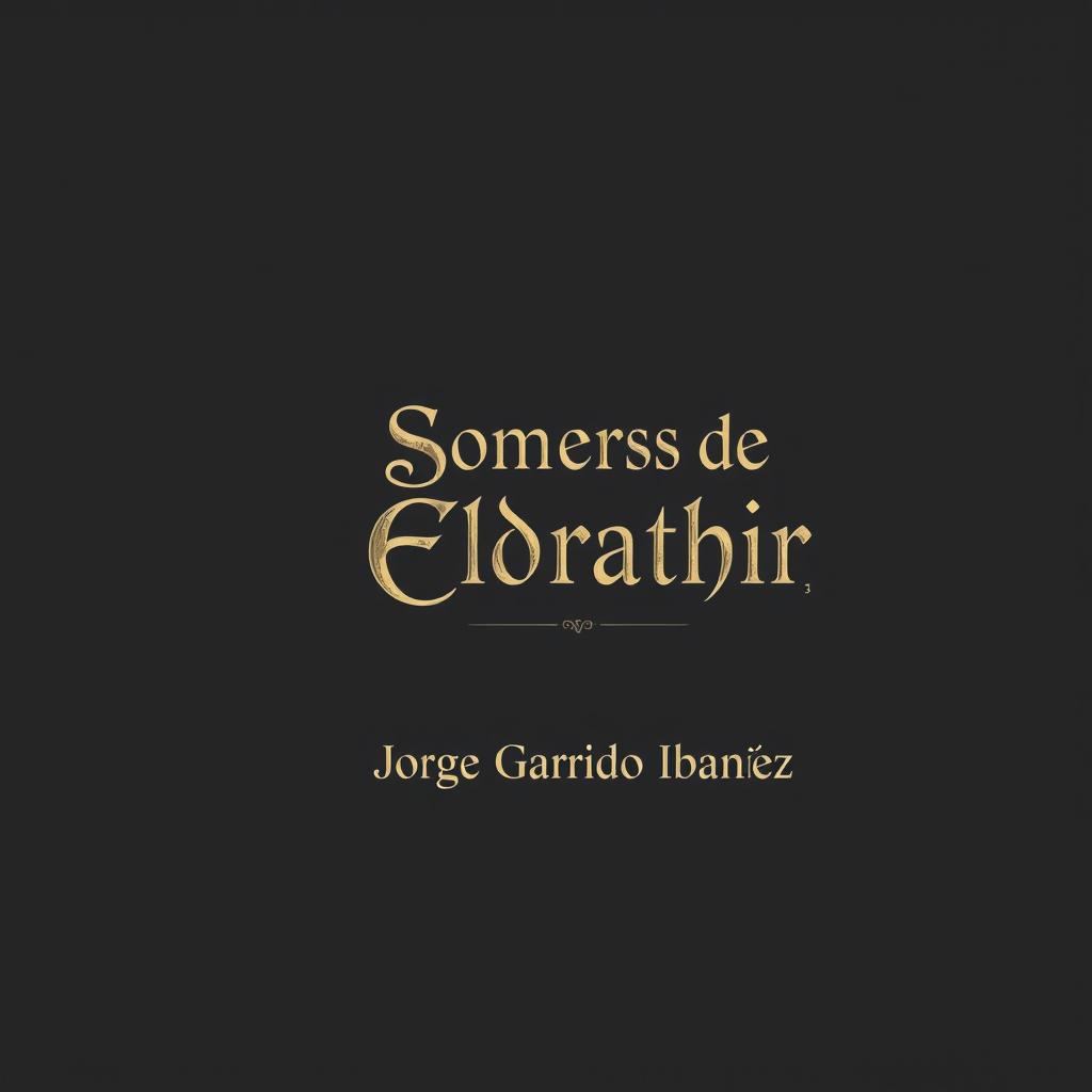 A detailed design for the spine of a book titled 'Sombras de Eldräthir'