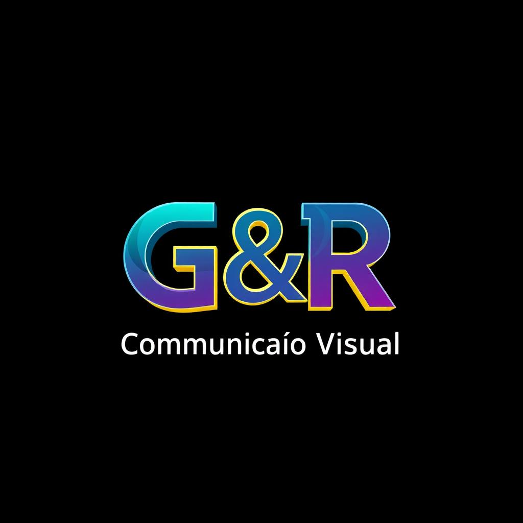 A stunning logo design for "G & R Comunicação Visual" that combines creativity with professional elegance