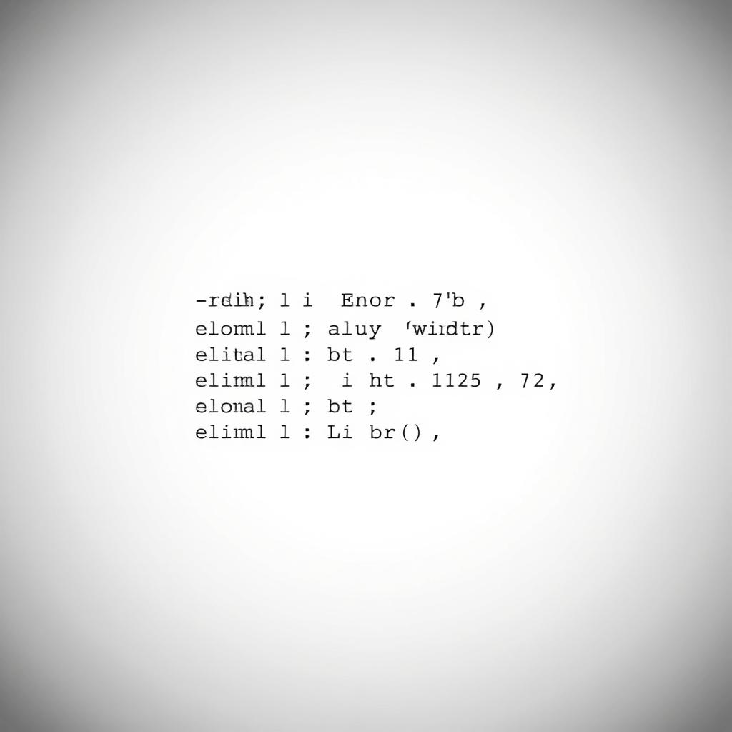 A black and white image with a gradient tone ranging from gray to white, featuring a VBA code snippet for Excel displayed prominently