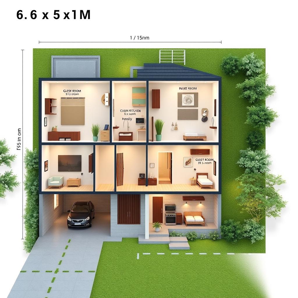 Explore a Modern Two-Story House Layout