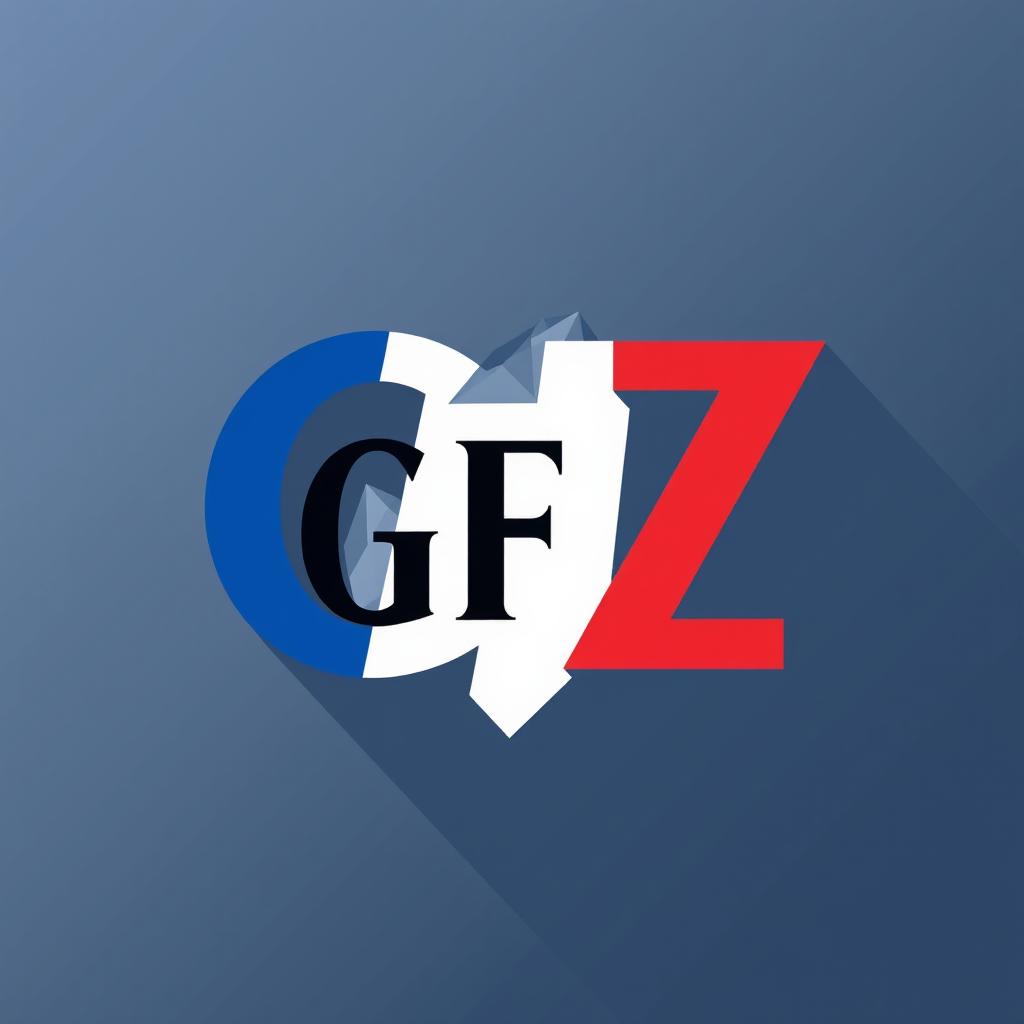 A logo design featuring the letters "GFZ" prominently displayed, showcasing a sophisticated and modern font