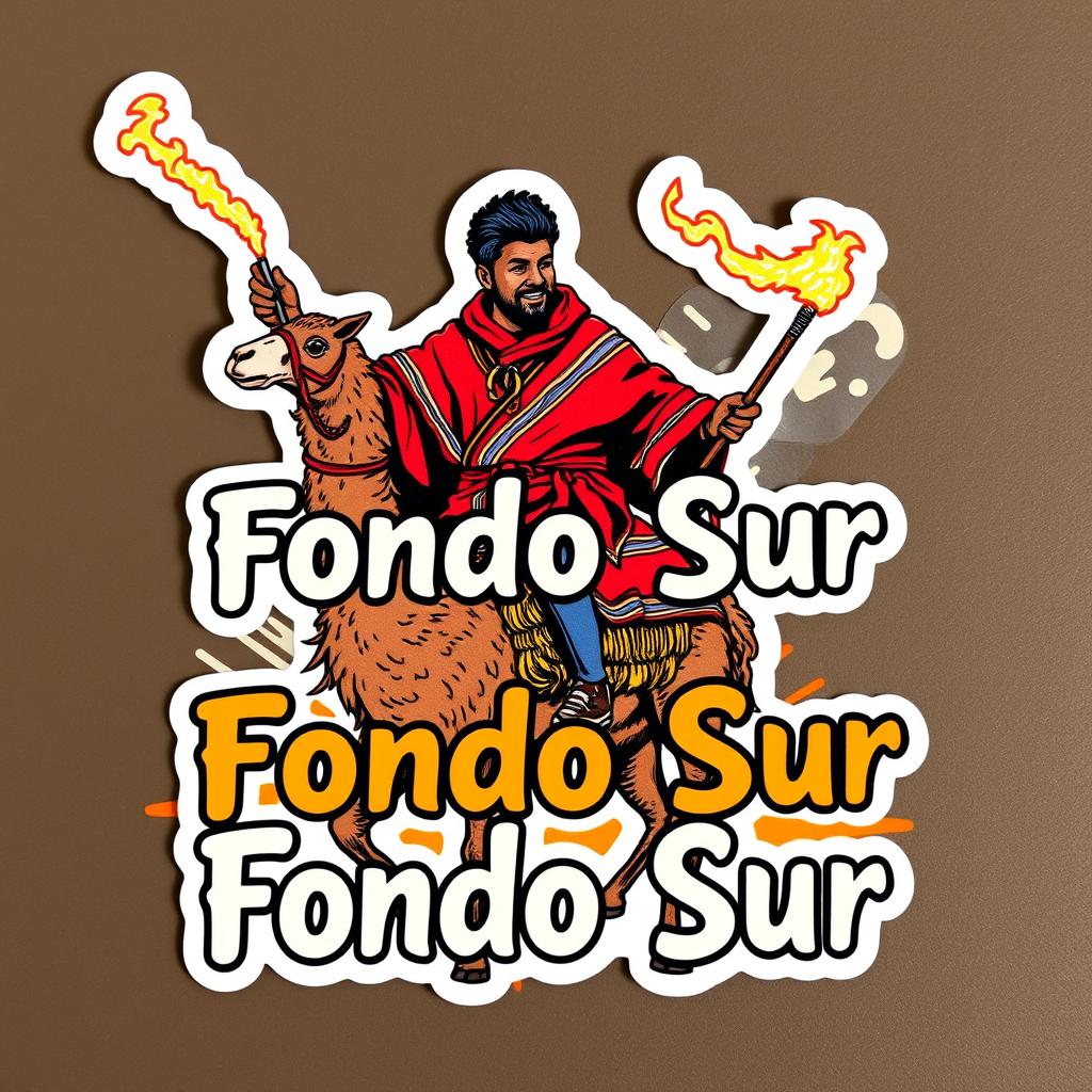 A rectangular sticker measuring 2x3 with a very aggressive hooligan aesthetic