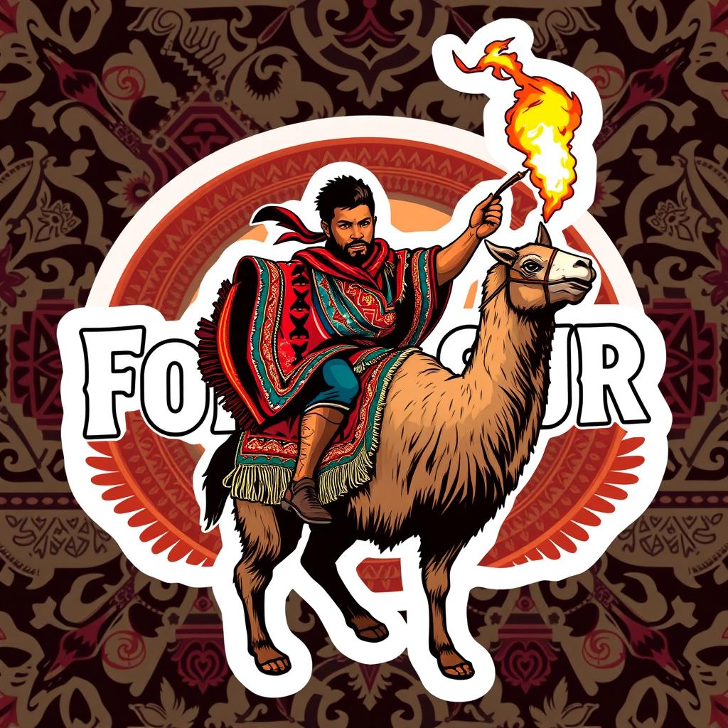 A rectangular sticker with a very aggressive hooligan aesthetic featuring the bold text 'Fondo Sur'