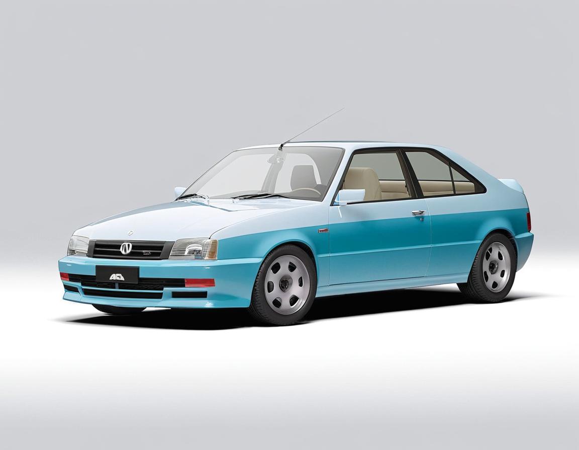 Sleek Blue Sedan: Unleash the Road
