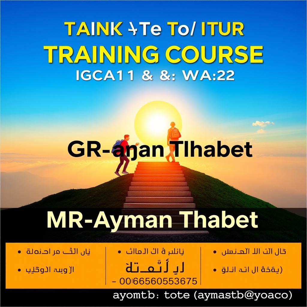 An attractive advertisement poster designed for social media to announce the start of a training course for IGCSE students (WAA1 & WAA2)