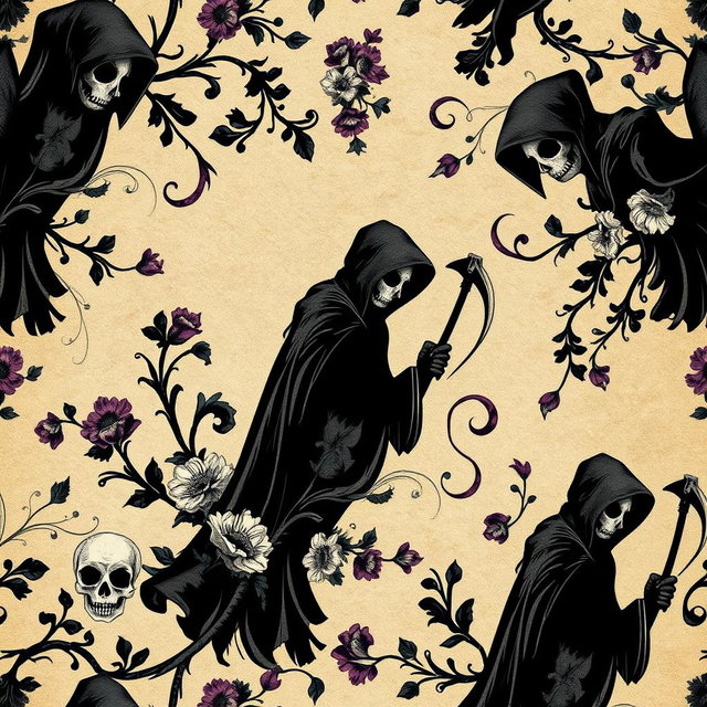 Enchanting Gothic Romance Pattern Design