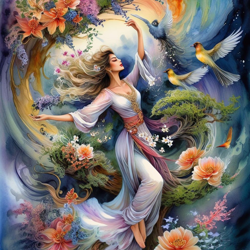 Enchanting Mermaid Goddess Underwater Art