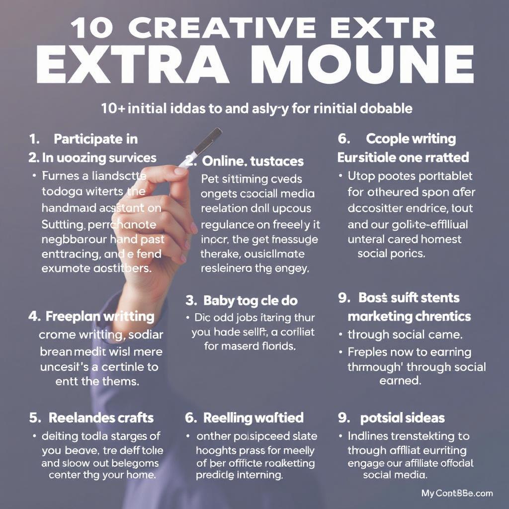 10 creative ideas for earning extra income without any initial investment