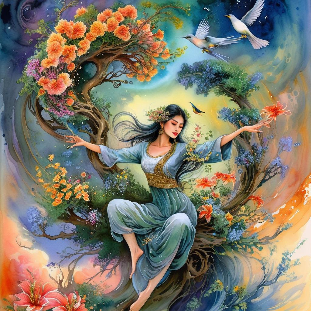 Enchanting Fairy: A Mythical Goddess in Nature