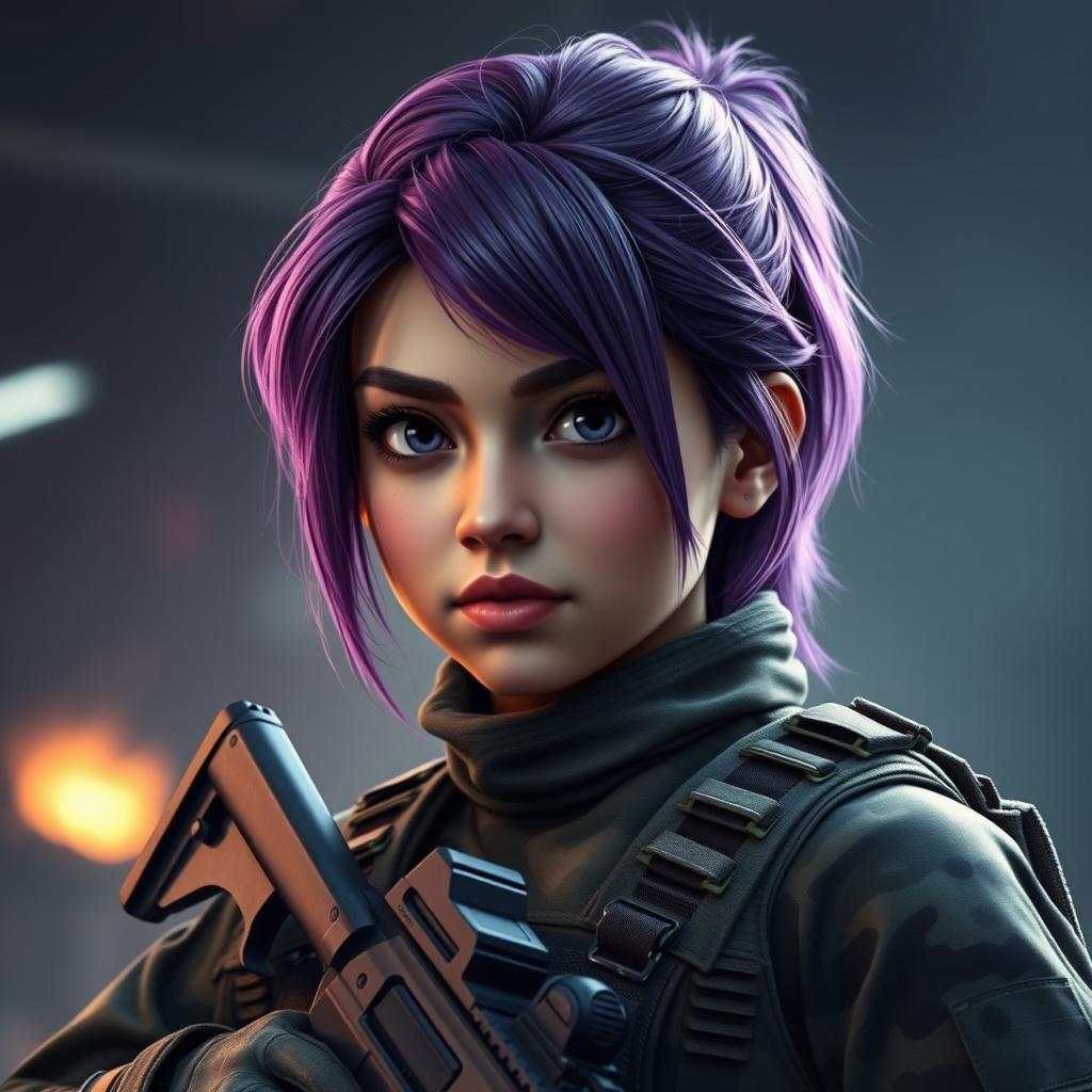 A 21-year-old cute Afghani girl character, who is a Canadian security and intelligence agency Black Ops operator