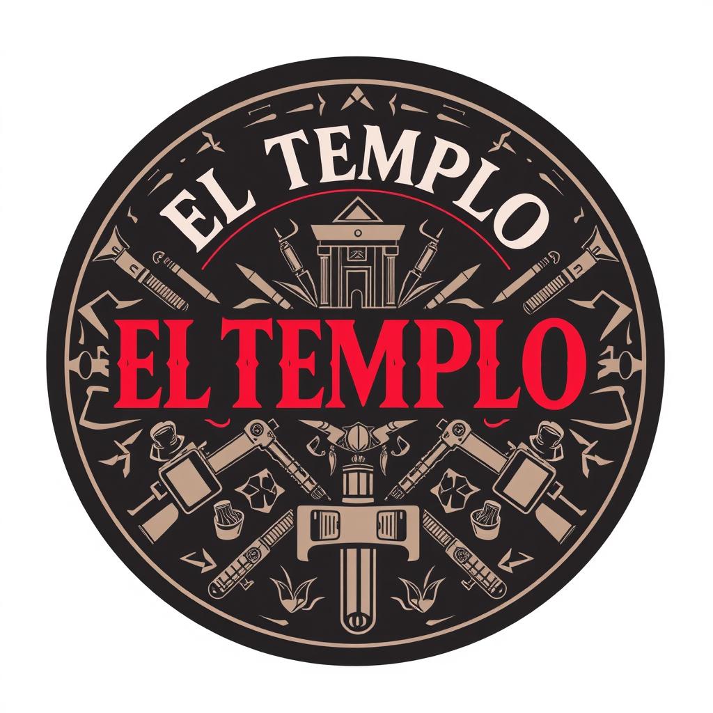 A round logo featuring the text "EL TEMPLO" in bold, prominent lettering positioned at the top