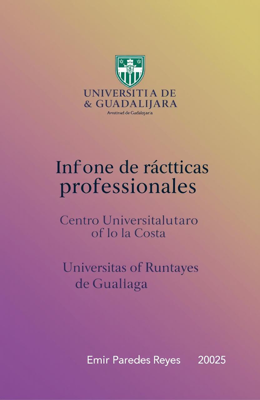 A professional cover design featuring the logo of the Universidad de Guadalajara prominently displayed at the top