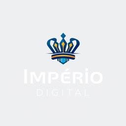 A professional and innovative logo design for a credible digital company named 'Império Digital