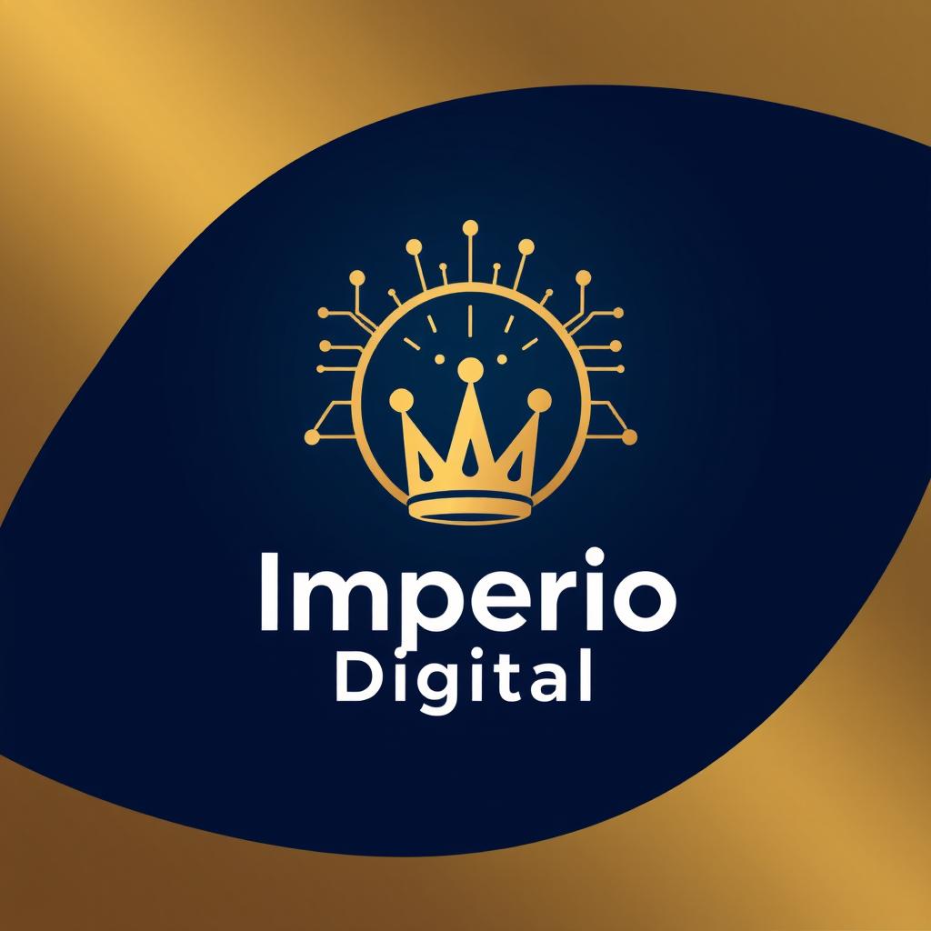 A professional and innovative logo design for a credible digital company named 'Império Digital