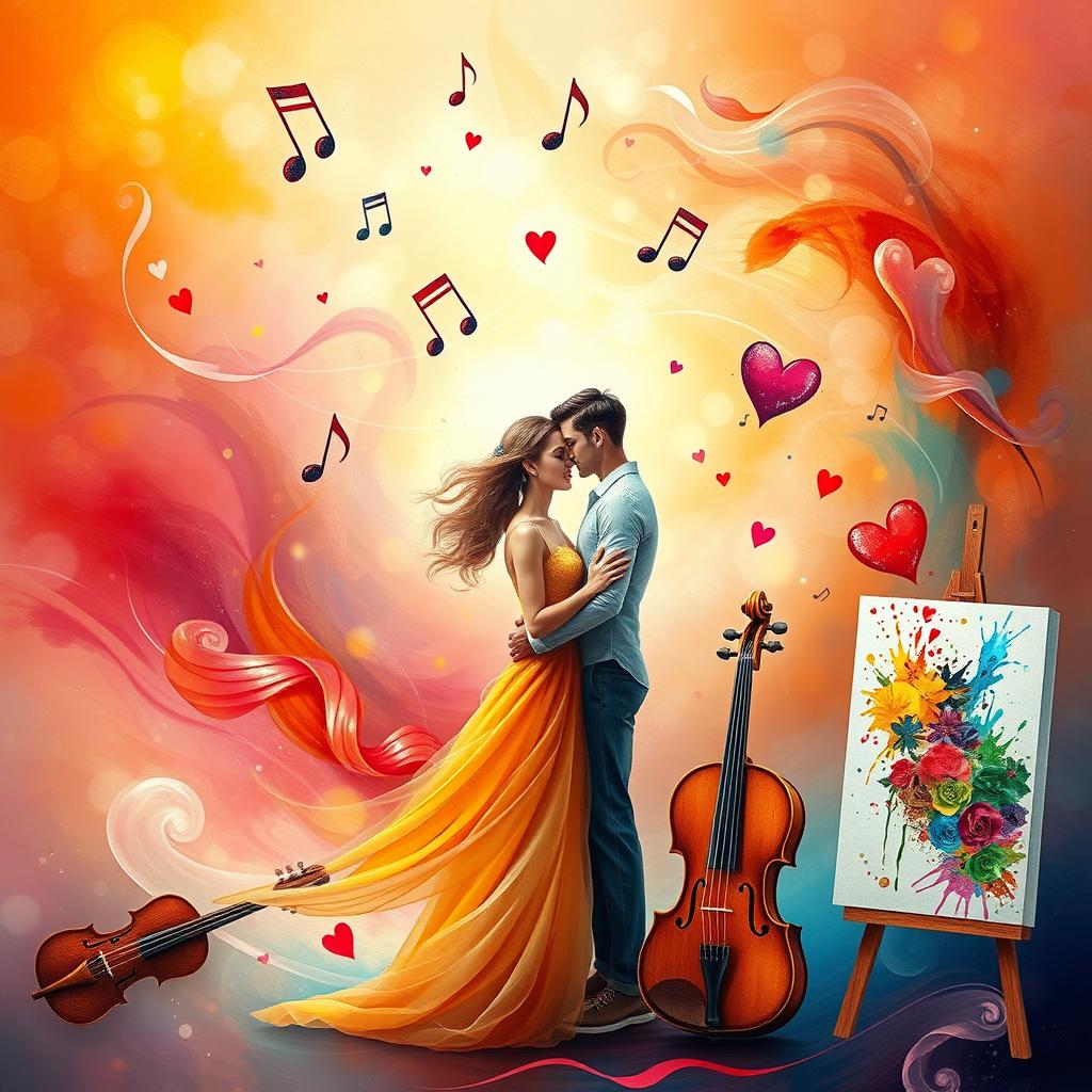 An enchanting composition that embodies 'Music, Love, and Art'