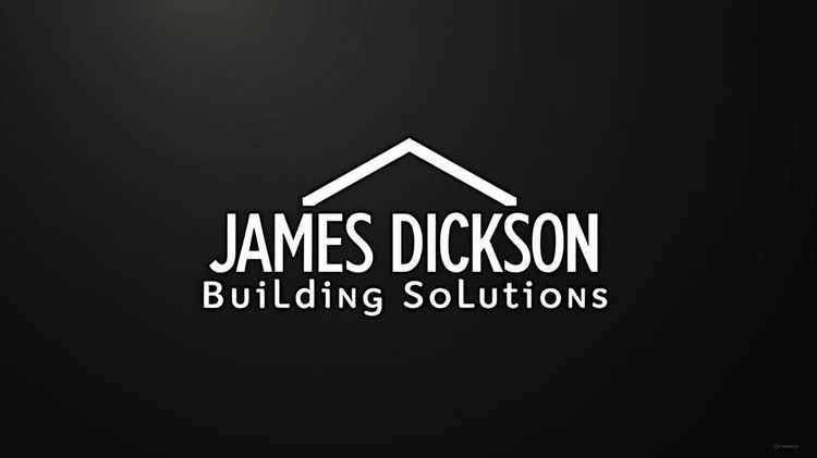 A very large, simple and modern logo design for 'James Dickson Building Solutions'