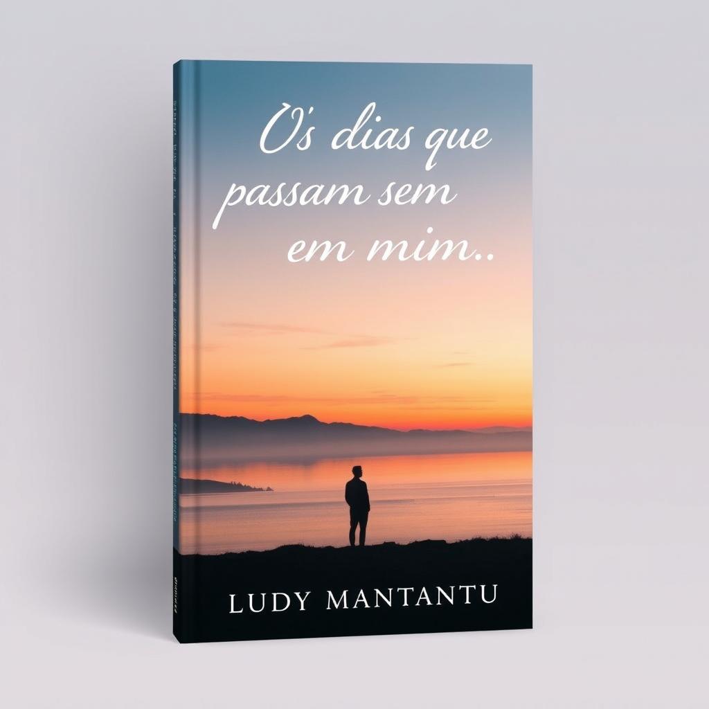 A captivating book cover design for the title 'OS DIAS QUE PASSAM SEM MIM' by author Ludy Mantantu