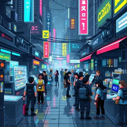 A pixel art depiction inspired by agnt