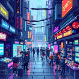 A pixel art depiction inspired by agnt