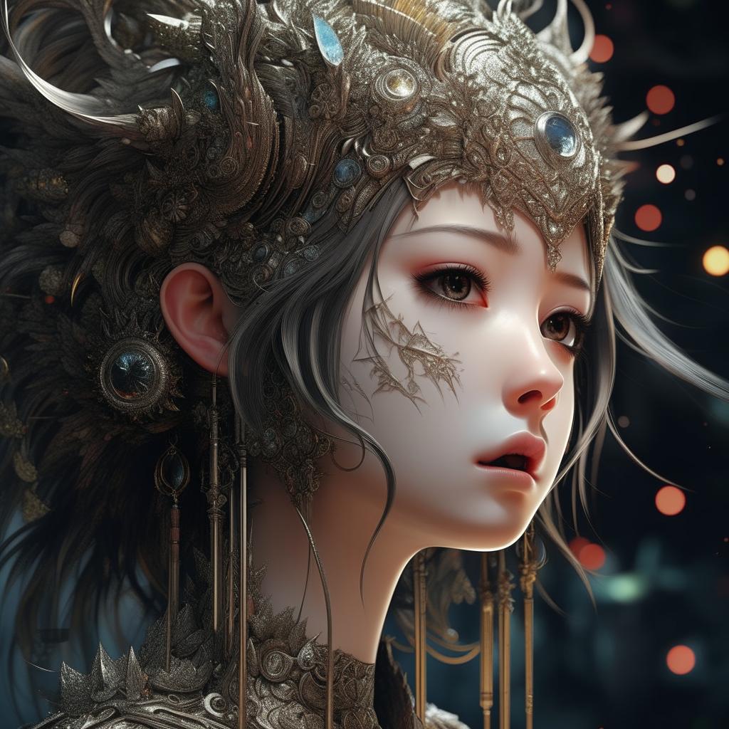 A stunningly intricate digital portrait in anime style with 32K ultra detail resolution