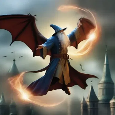 In a world of dragons and magic, it is analytical to believe that wizards can fly.