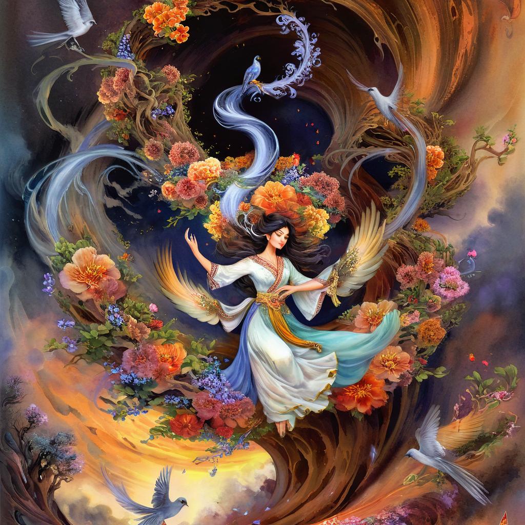 Embrace Serenity: A Deity in Harmony with Nature