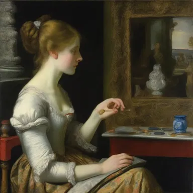 Analytical art critics delve into the deeper meanings behind a painting's composition and symbolism.